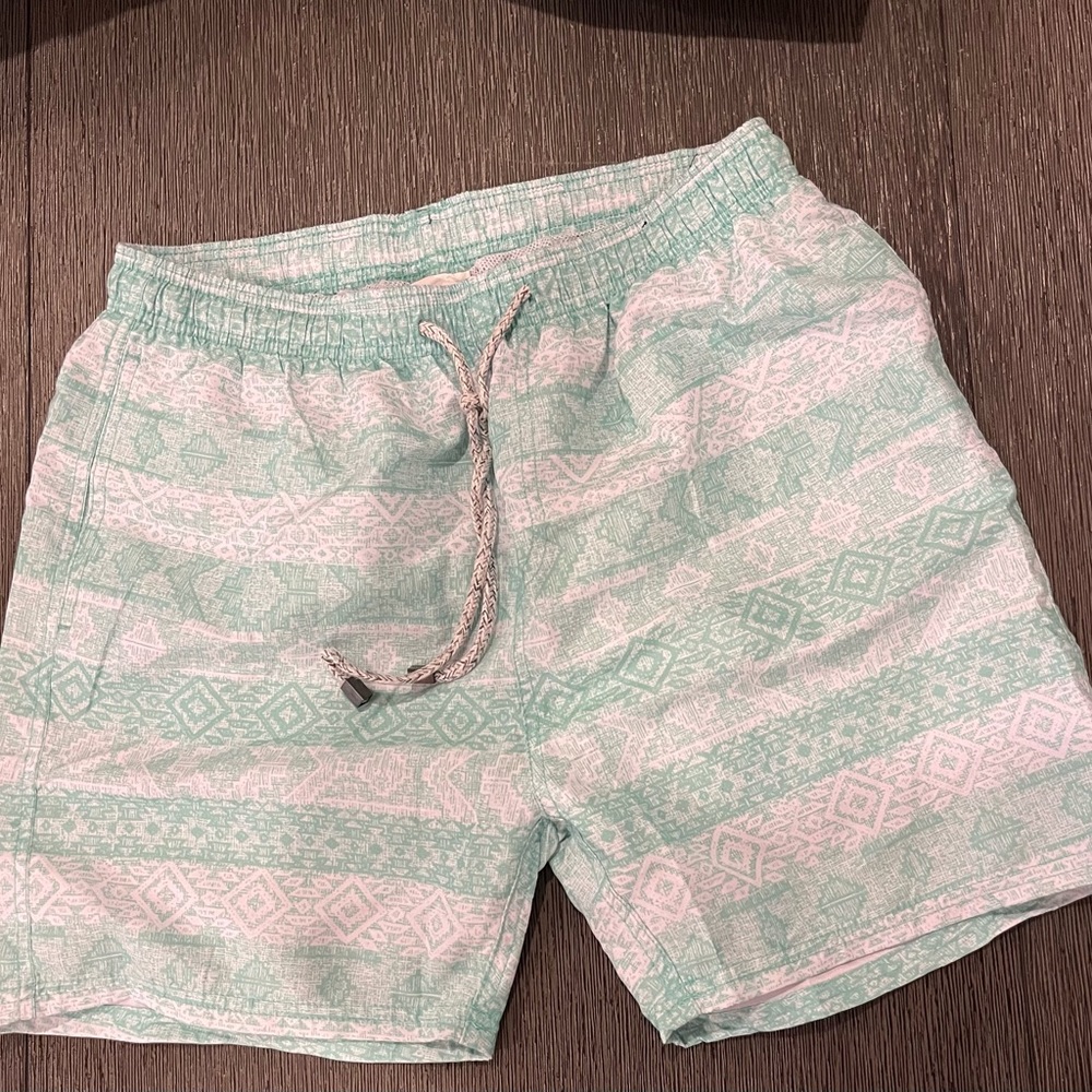 Men's Green Patterned Shorts